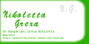 nikoletta grexa business card